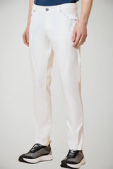 Pantaloni uomo RRD cinque tasche color bianco