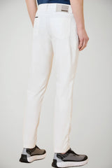 Pantaloni uomo RRD cinque tasche color bianco