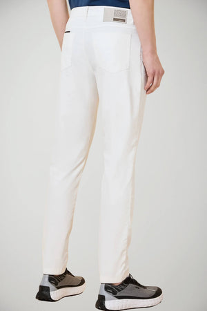 Pantaloni uomo RRD cinque tasche color bianco