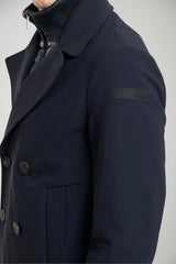 Cappotto da uomo RRD a doppiopetto dettaglio