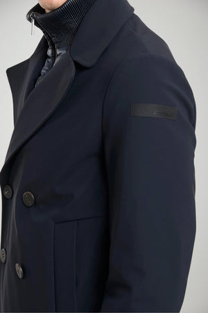 Cappotto da uomo RRD a doppiopetto dettaglio
