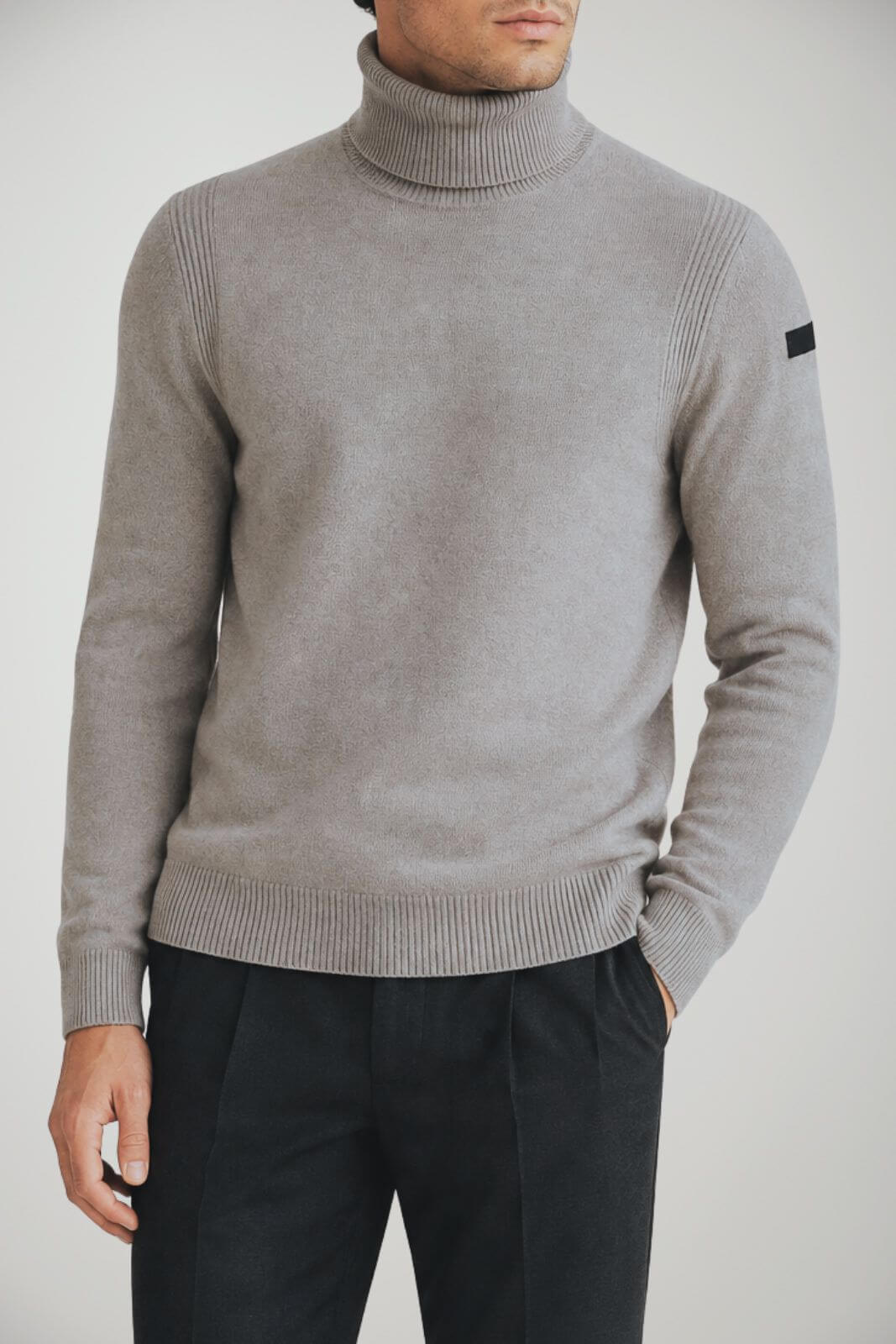 RRD Dolcevita Uomo Velvet Turtleneck Knit / Perla
