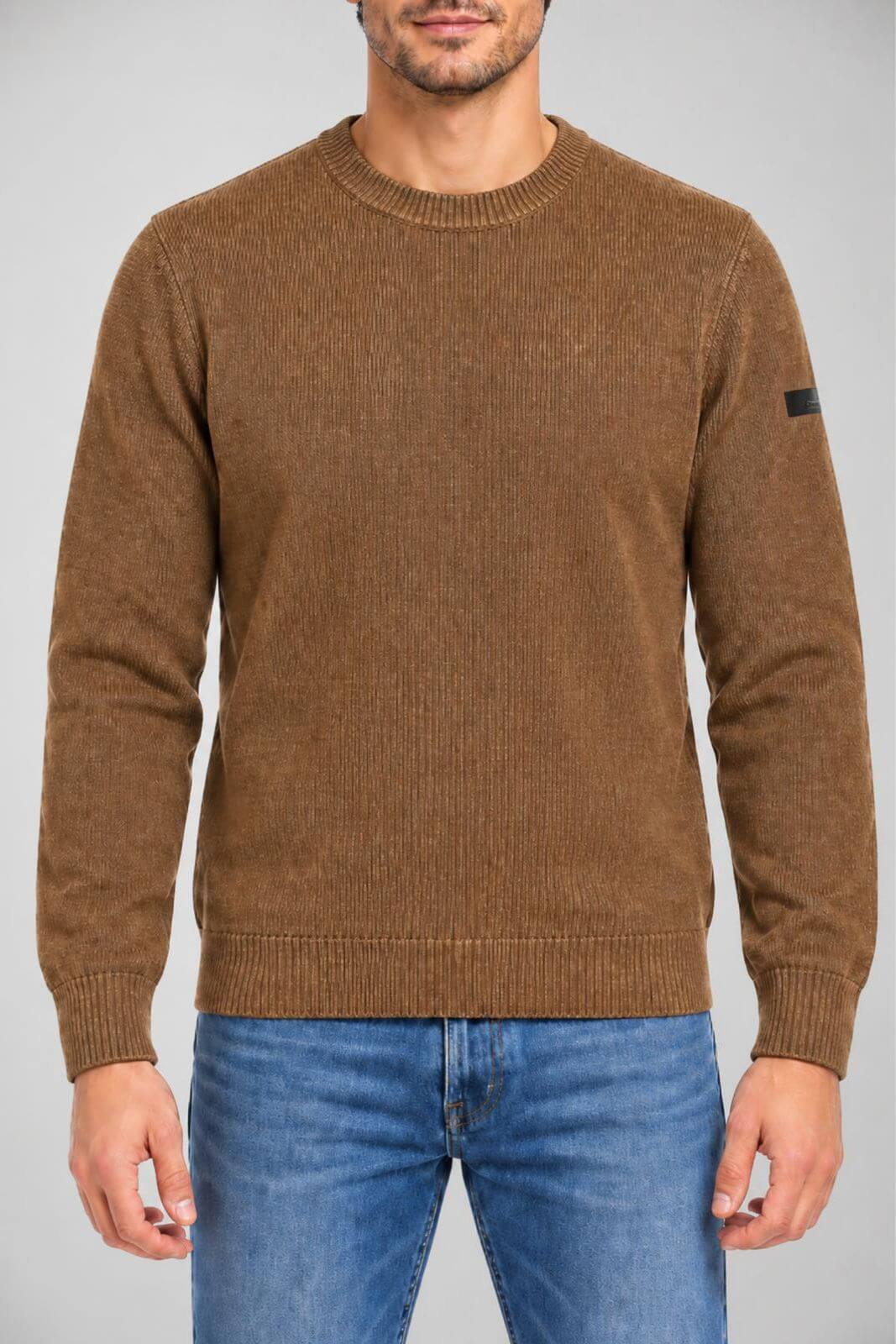 RRD men's Cotton Tecno Wash jumper / Caramel