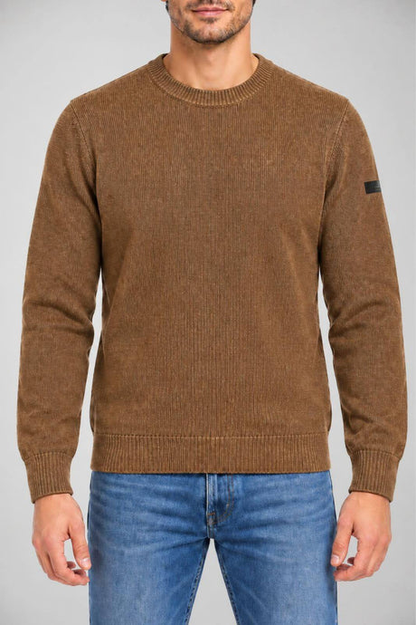 RRD men's Cotton Tecno Wash jumper / Caramel