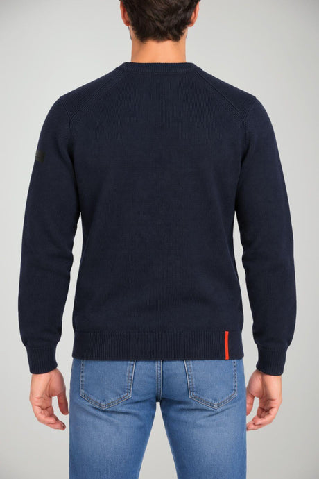 RRD men's Cotton Tecno Wash jumper / Navy