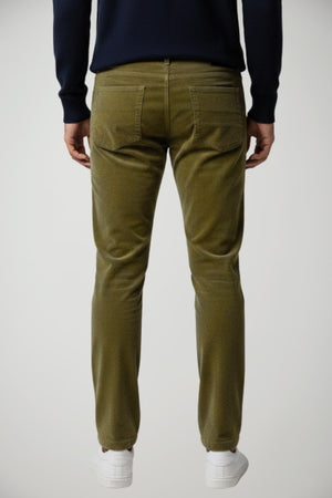 Pantaloni da uomo RRD a cinque tasche in velluto