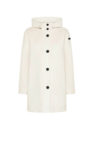 Parka da donna RRD in velluto con cappuccio e logo al braccio fronte