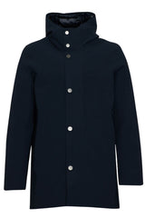Parka da uomo RRD in tessuto tecnico con cappuccio e bottoni fronte