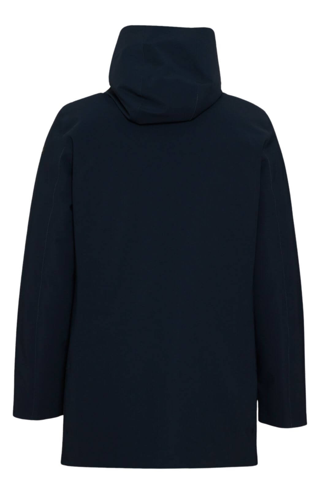 Parka da uomo RRD in tessuto tecnico con cappuccio e bottoni retro