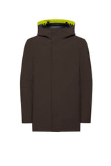 Giubbotto lungo uomo con cappuccio RRD fronte