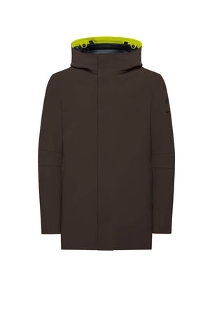 Giubbotto lungo uomo con cappuccio RRD fronte