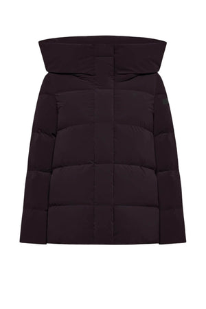 Piumino da donna RRD collo alto con cappuccio
