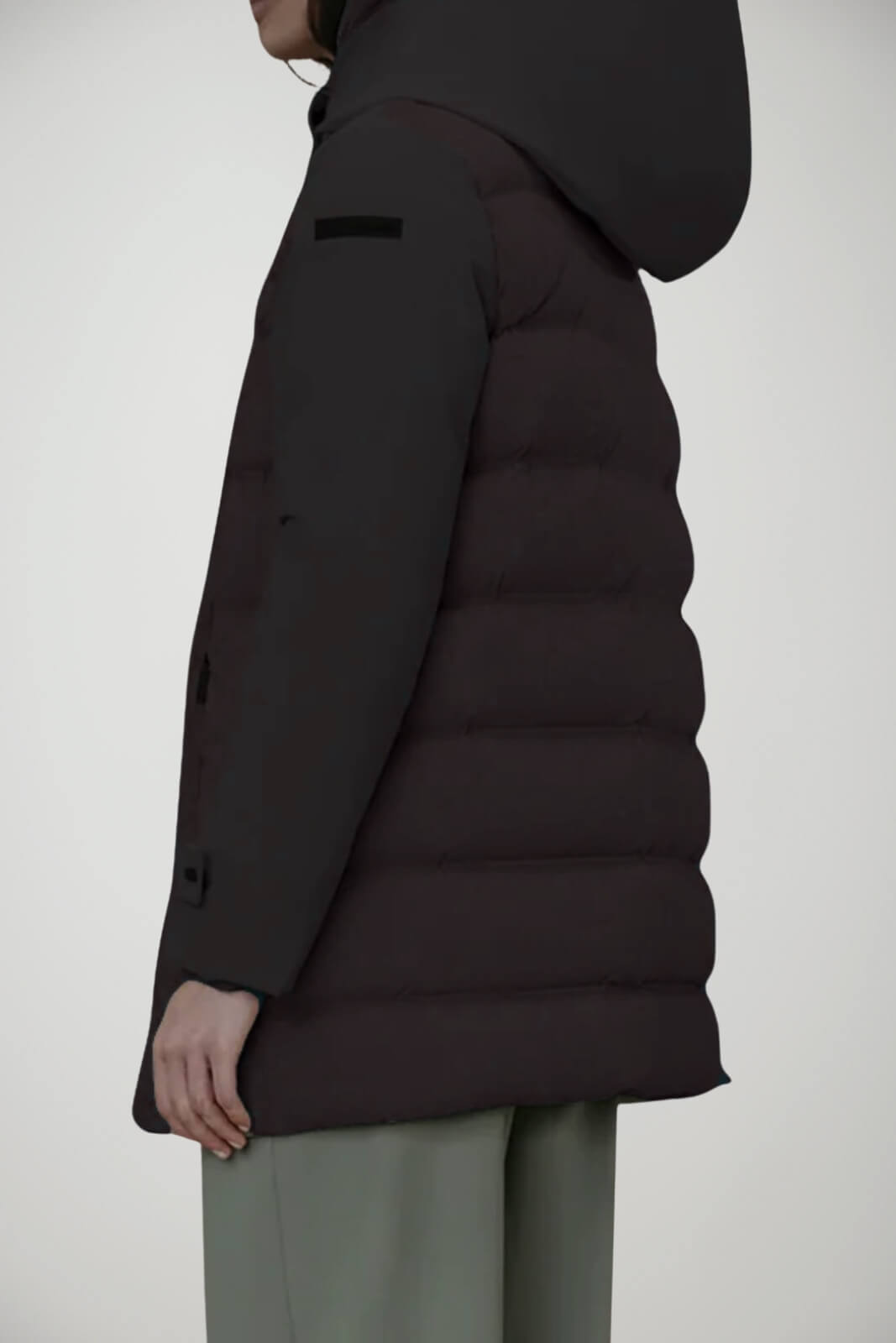 Piumino da donna RRD con cappuccio retro