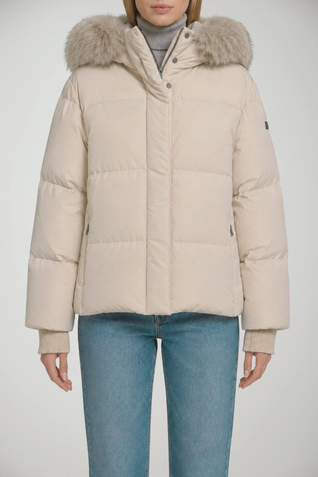 RRD Piumino Donna Fly Tubic 18 Hood Fur / Avorio