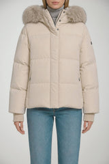 RRD Piumino Donna Fly Tubic 18 Hood Fur / Avorio