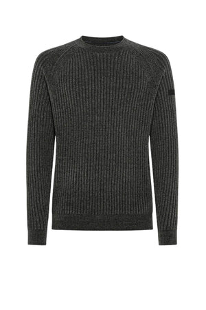 Maglione da uomo RRD in velluto a girocollo fronte