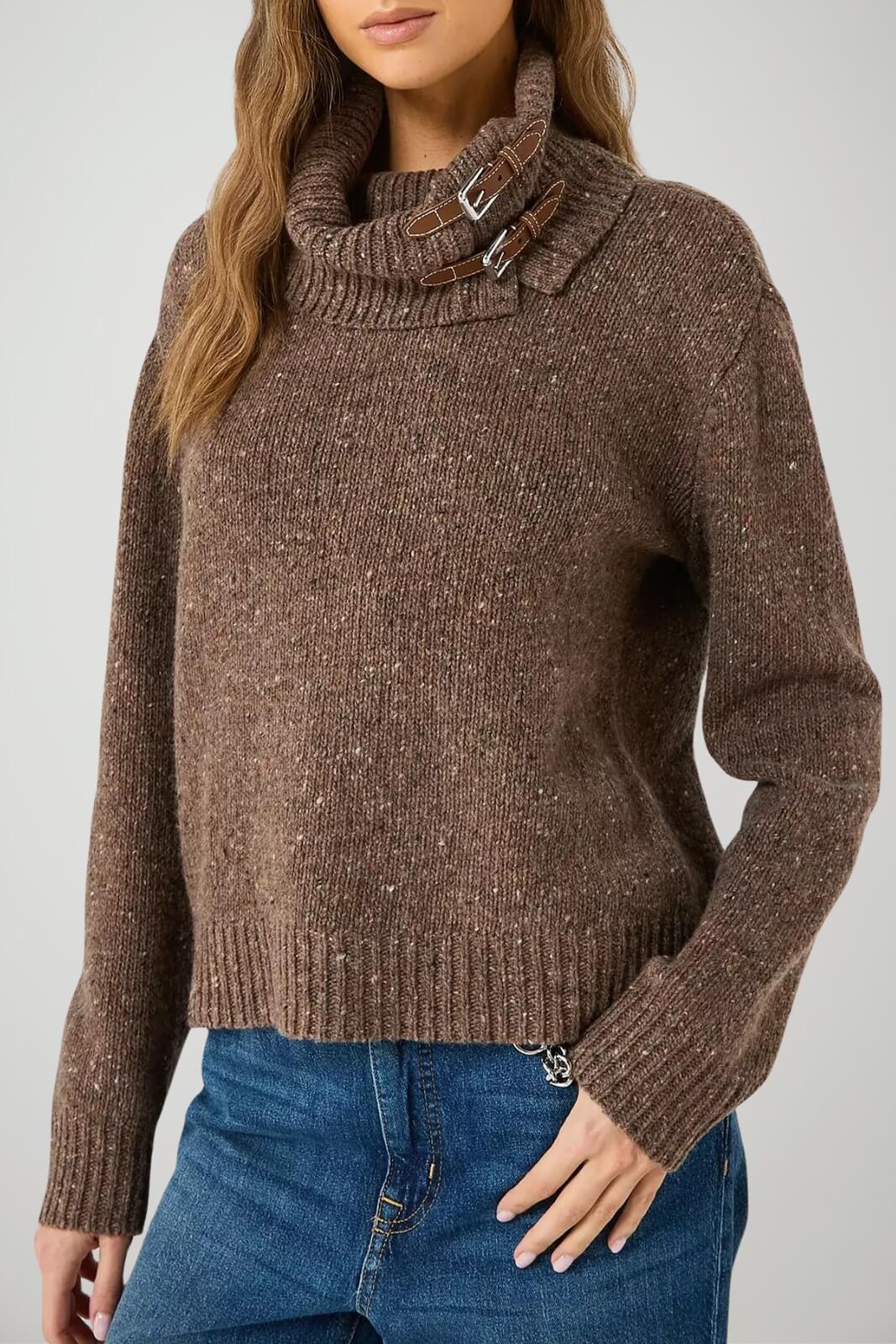 Ralph Lauren Dolcevita Donna Melange con Cinturini al Collo