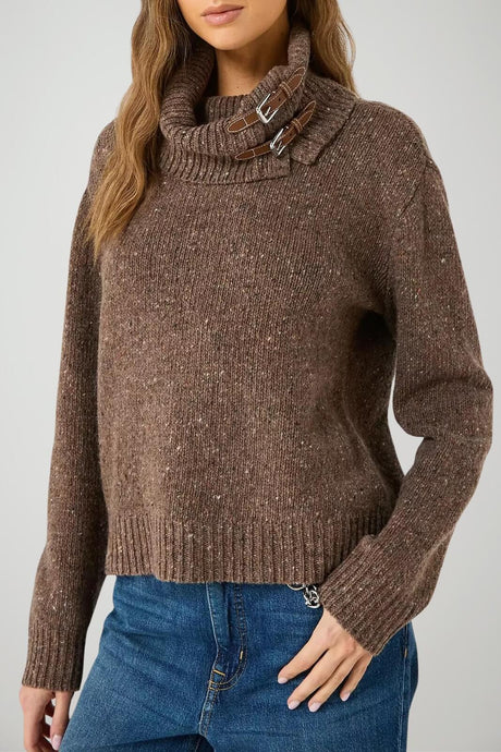 Ralph Lauren Dolcevita Donna Melange con Cinturini al Collo