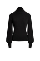 Ralph Lauren Maglia Donna a Costine con Bottoni a Contrasto
