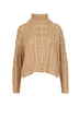 Ralph Lauren Maglia Donna Dolcevita Trecce in Lurex