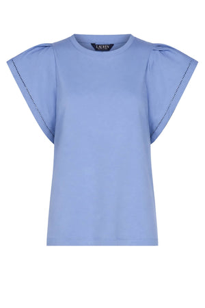 Ralph Lauren T-shirt Donna con Maniche ad Aletta