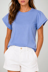 Ralph Lauren T-shirt Donna con Maniche ad Aletta