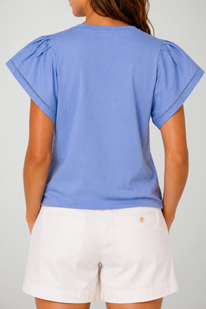 Ralph Lauren T-shirt Donna con Maniche ad Aletta