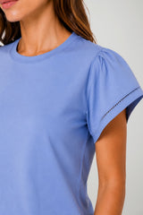 Ralph Lauren T-shirt Donna con Maniche ad Aletta
