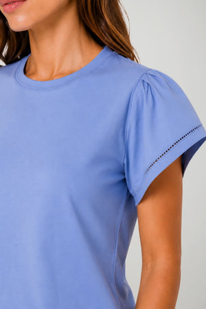 Ralph Lauren T-shirt Donna con Maniche ad Aletta