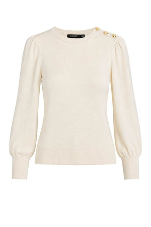 Ralph Lauren Maglia Donna con Bottoni sul Collo