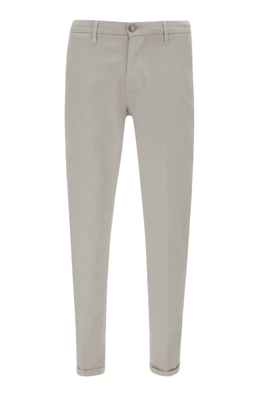 Pantaloni chino da uomo Re Hash in gabardina fronte tortora