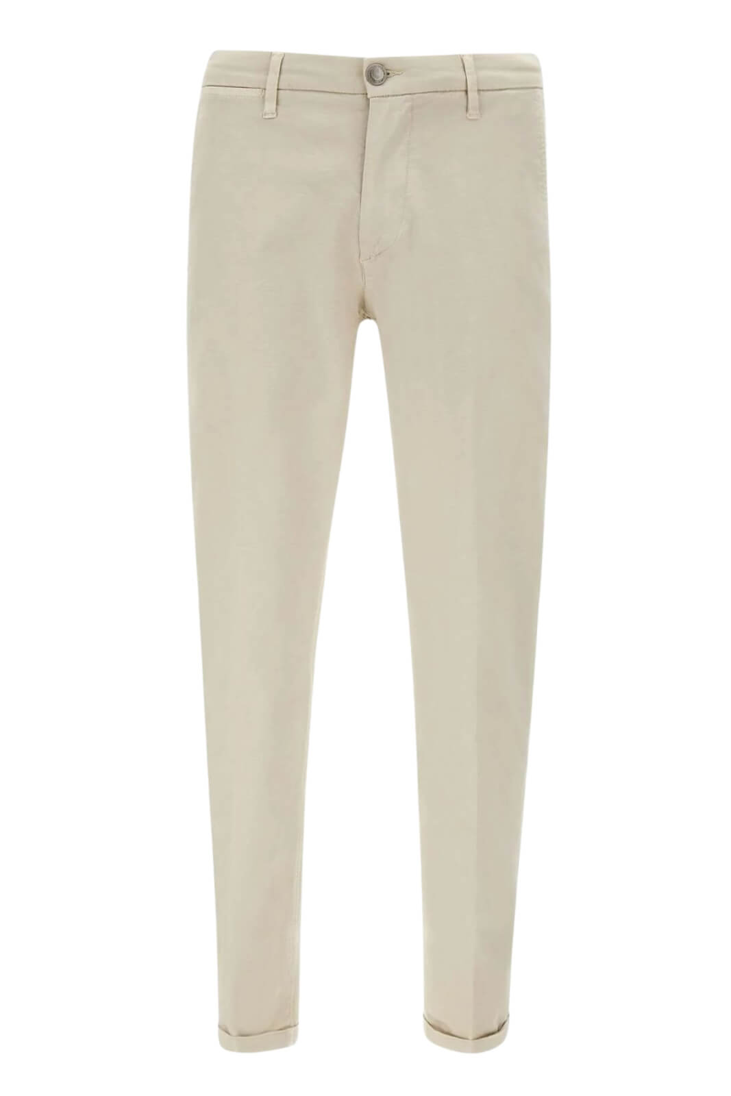 Pantaloni chino da uomo Re Hash in gabardina fronte beige
