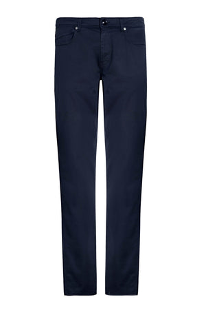 Pantaloni chino da uomo Rubens in gabardina cinque tasche fronte