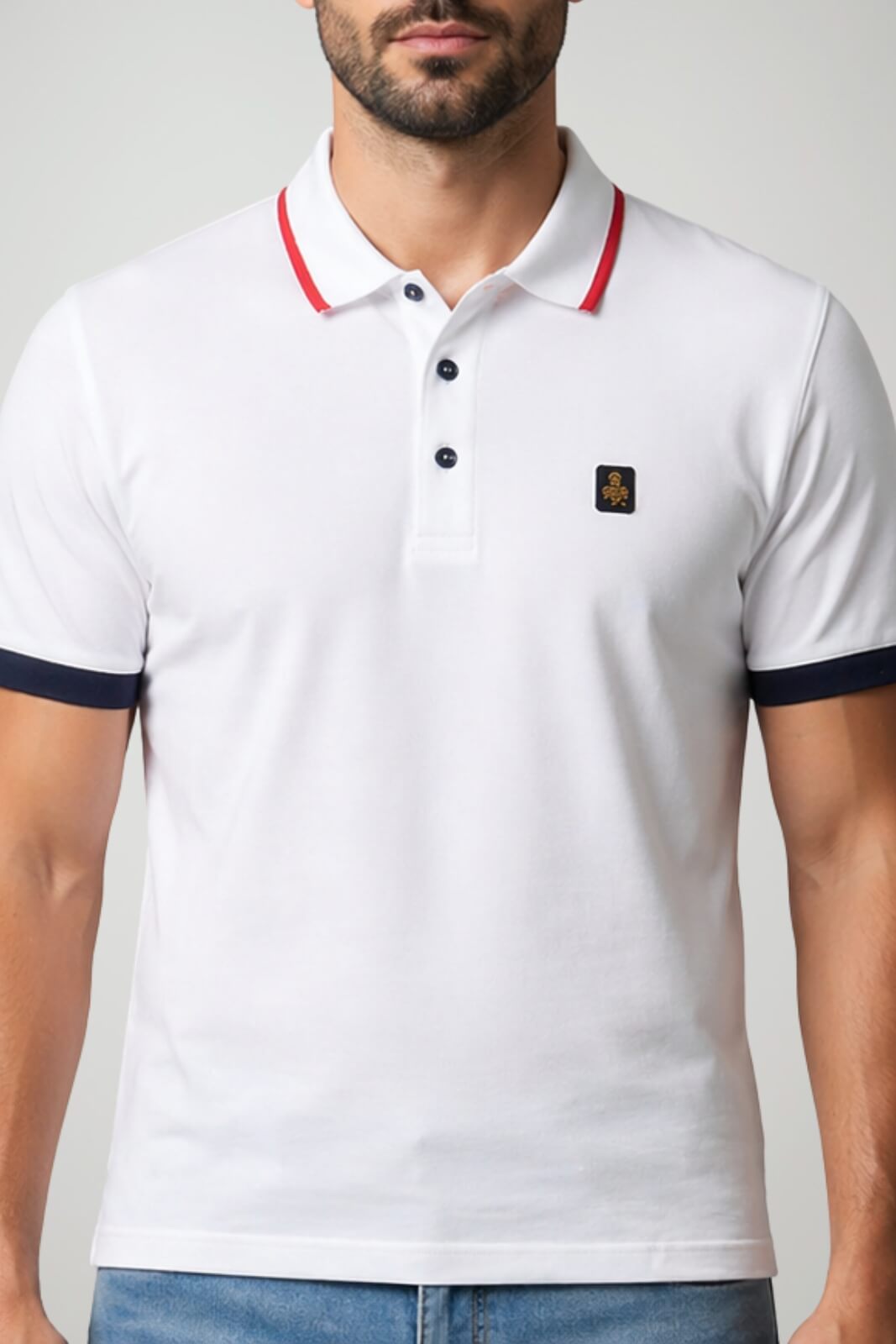 Refrigiwear Polo Uomo Ray con logo patch