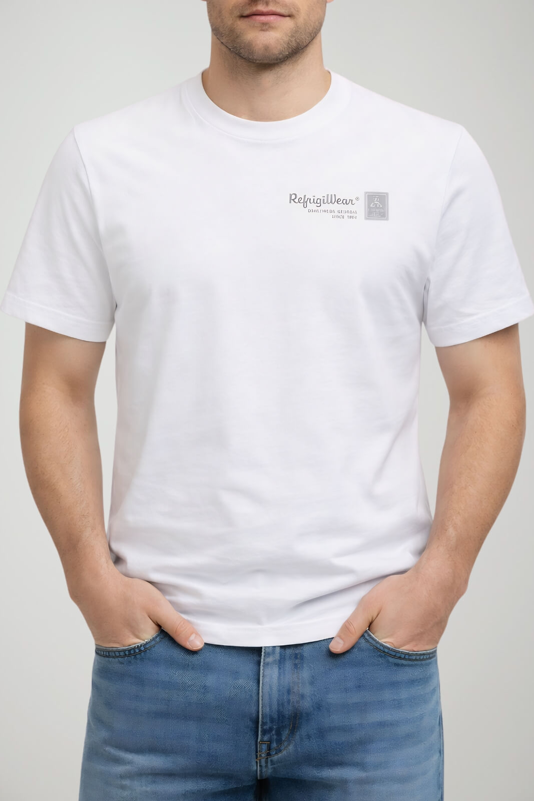 Refrigiwear T shirt Uomo con logo stampato