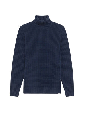 Roy Roger’s dolcevita uomo WAFFLE in lana merino