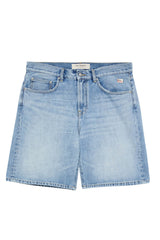 Bermuda in denim Roy Roger's da uomo cinque tasche color denim