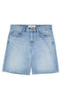 Bermuda in denim Roy Roger's da uomo cinque tasche color denim