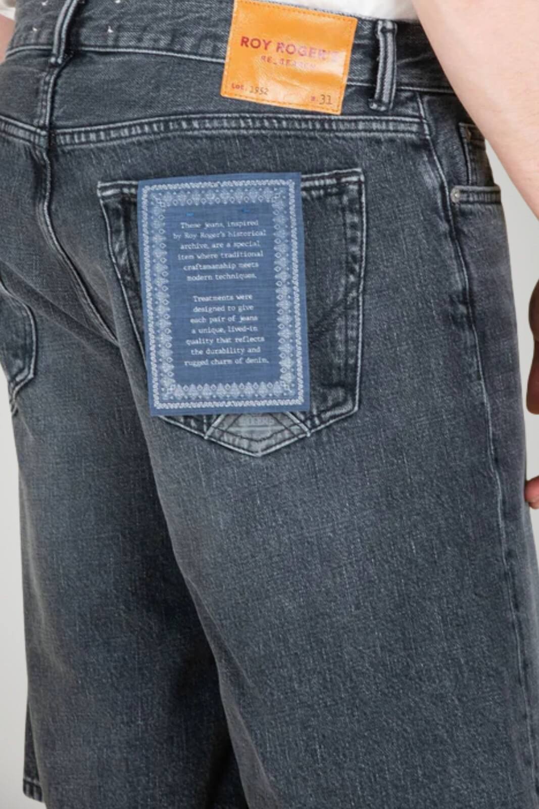 Roy Roger’s Bermuda Uomo in denim cinque tasche