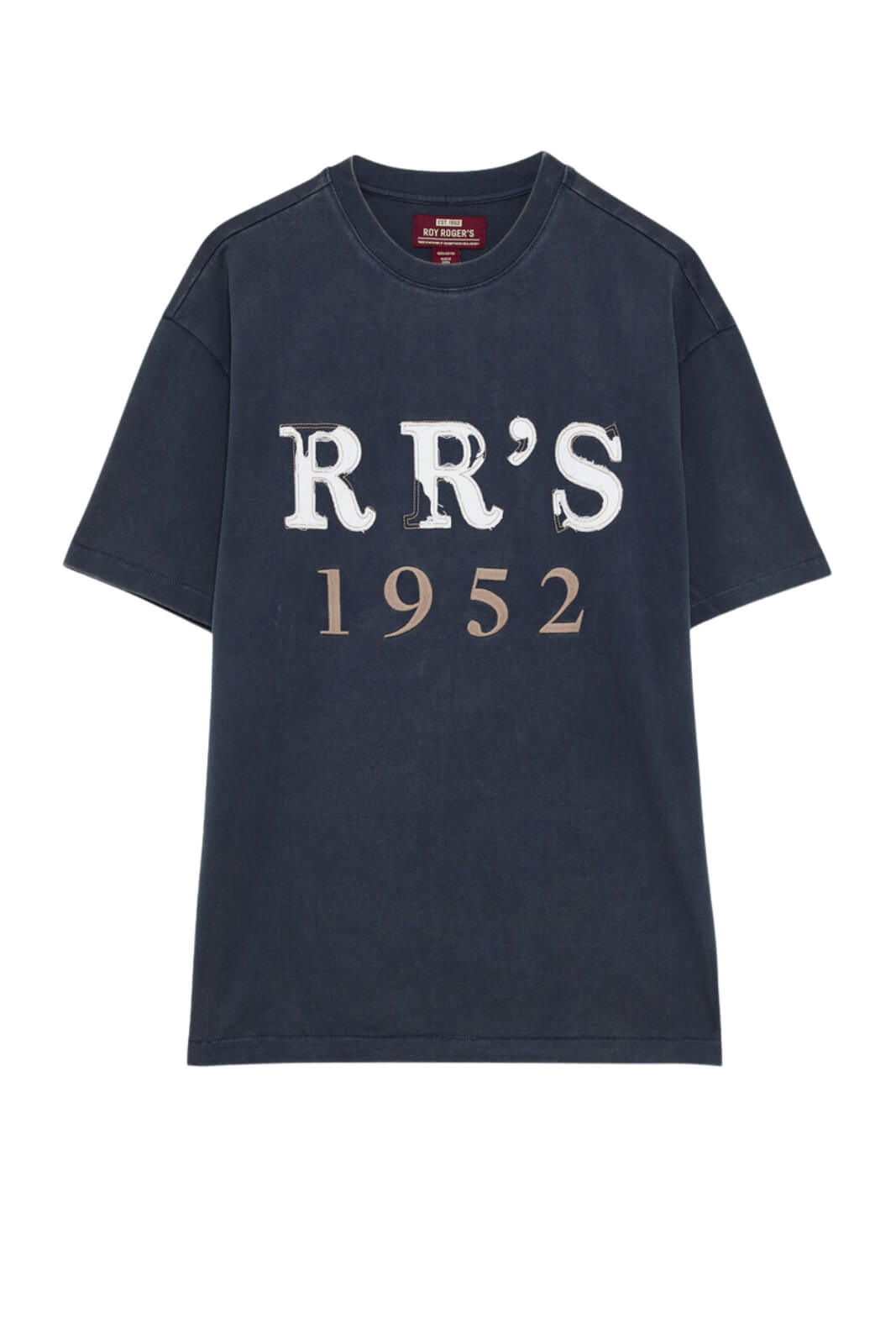 Roy Roger’s T-shirt Uomo in jersey con patch / Navy