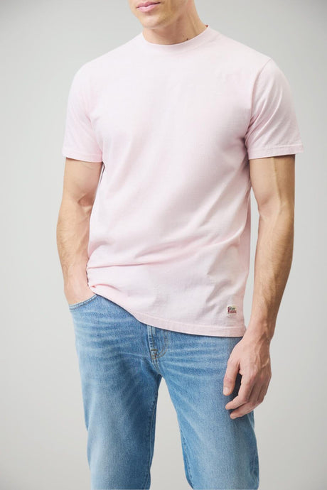 Roy Roger’s T-shirt Uomo in jersey regular fit / Rosa