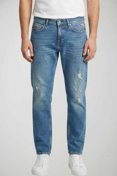 Roy Rogers Jeans Uomo Dapper Re-Search Regular Fit con Strappi