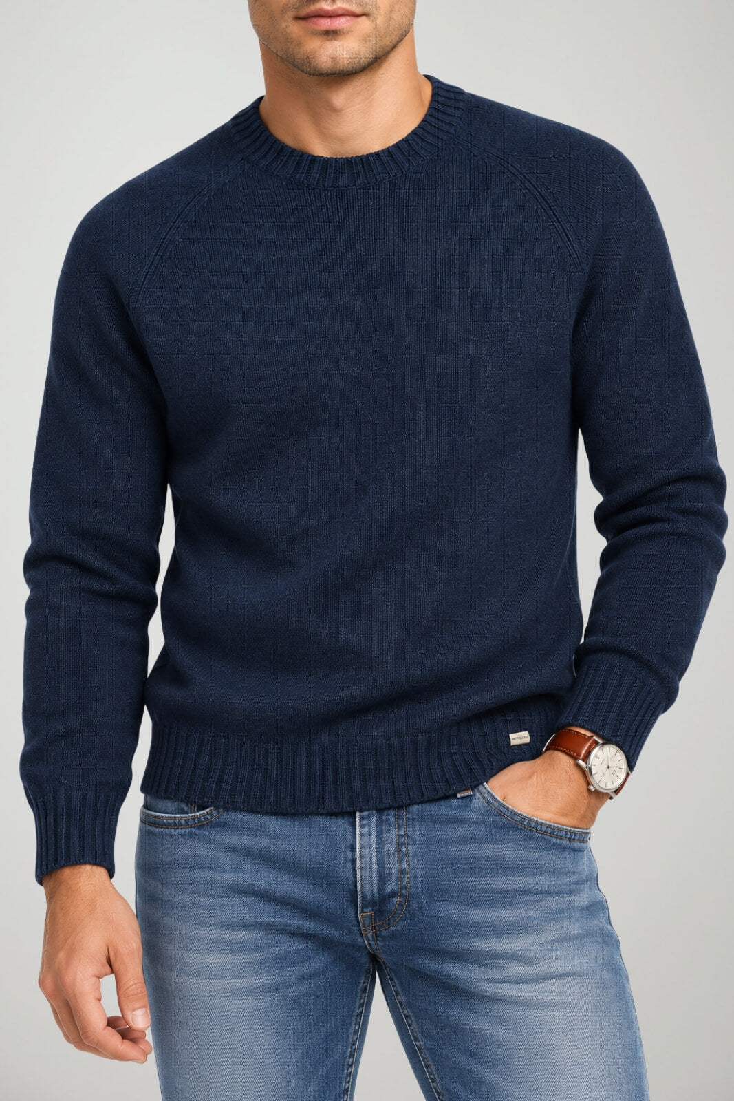 Roy Rogers Maglia Uomo in lana merino / Blu