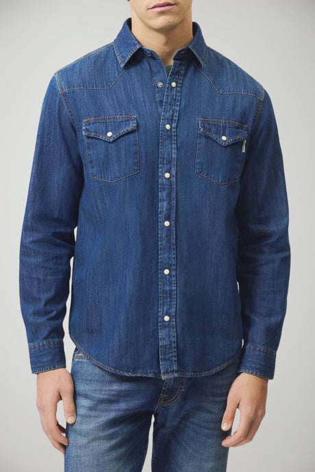 Camicia overshirt in denim da uomo Roy Roger's