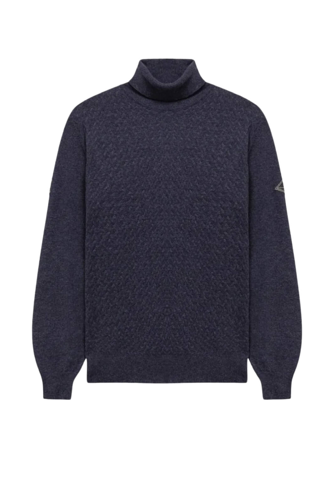 Dolcevita da uomo Roy Roger's a rombi con patch al braccio