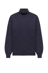 Dolcevita da uomo Roy Roger's a rombi con patch al braccio