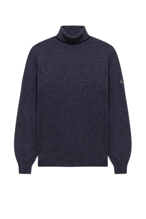 Dolcevita da uomo Roy Roger's a rombi con patch al braccio