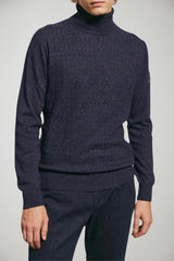 Dolcevita da uomo Roy Roger's a rombi con patch al braccio