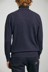 Dolcevita da uomo Roy Roger's a rombi con patch al braccio