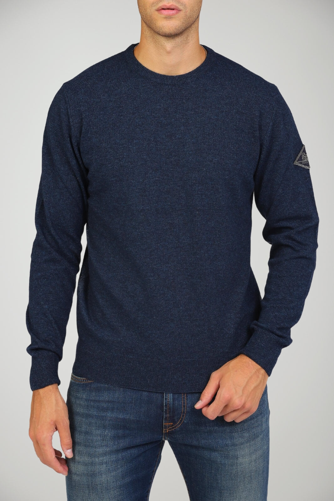 Maglia uomo Roy Roger's a girocollo in misto lana